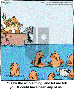In the Bleachers on Tuesday May 28, 2019 Comic Strip