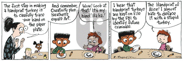 Cul de Sac on Thursday November 13, 2008 Comic Strip