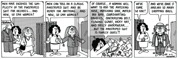 Cathy Classics on Saturday September 12, 1992 Comic Strip