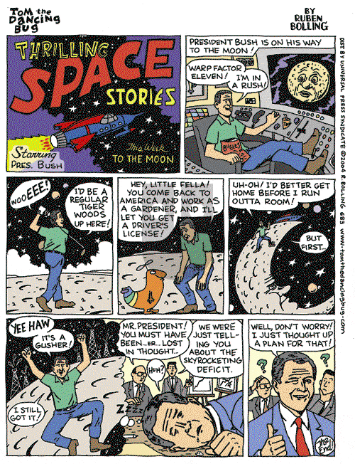 Tom the Dancing Bug on Saturday January 24, 2004 Comic Strip