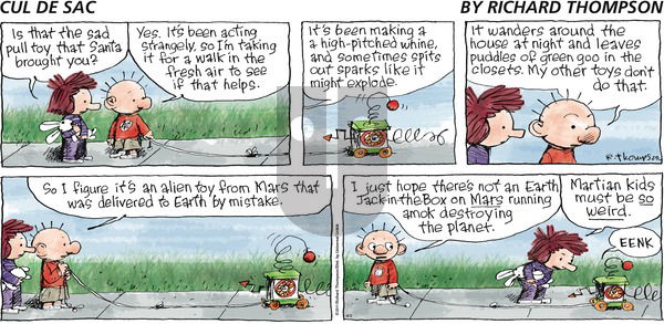 Cul de Sac on Sunday April 3, 2011 Comic Strip