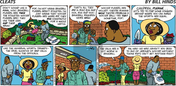 Cleats on Sunday May 9, 2004 Comic Strip