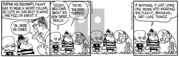 Monty on Thursday October 16, 2003 Comic Strip