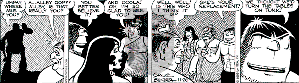 Alley Oop on Friday November 26, 1999 Comic Strip