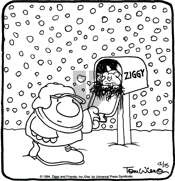 Ziggy - Thursday December 15, 1994 Comic Strip