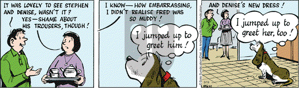 Fred Basset on Monday March 19, 2018 Comic Strip