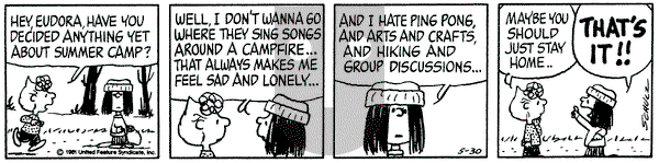 Peanuts on Saturday May 30, 1981 Comic Strip