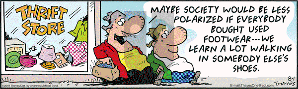 Frank and Ernest on Wednesday August 1, 2018 Comic Strip