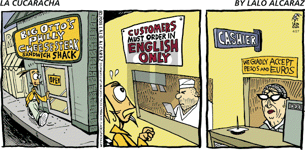 La Cucaracha on Sunday April 27, 2008 Comic Strip