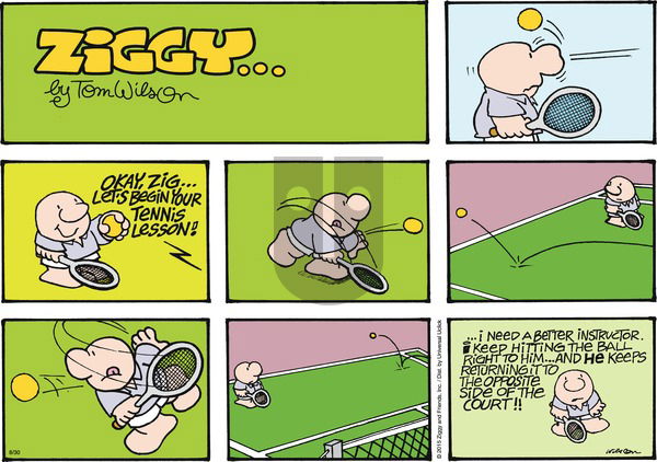 Ziggy on Sunday August 30, 2015 Comic Strip