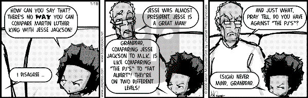 The Boondocks on Tuesday August 21, 2007 Comic Strip