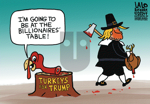 Lalo Alcaraz on Monday December 2, 2024 Comic Strip