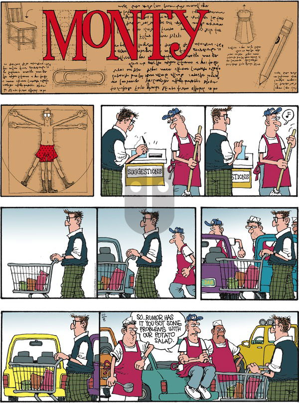 Monty on Sunday October 8, 2017 Comic Strip