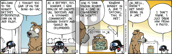 Get Fuzzy on Monday April 11, 2011 Comic Strip