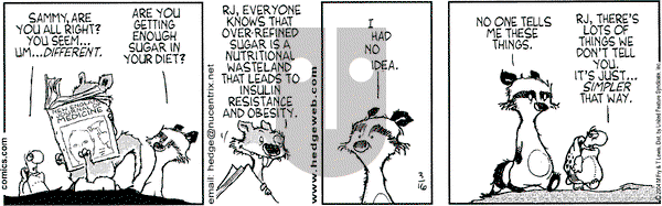 Over the Hedge on Tuesday March 16, 2004 Comic Strip