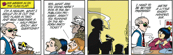 Doonesbury on Thursday February 17, 2000 Comic Strip