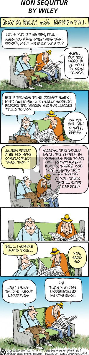 Non Sequitur on Sunday February 17, 2013 Comic Strip