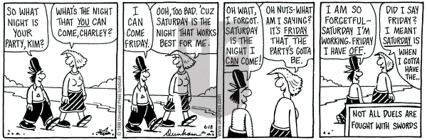 Overboard on Thursday June 18, 1998 Comic Strip
