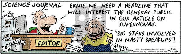 Frank and Ernest on Tuesday November 25, 2014 Comic Strip