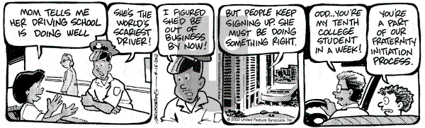 JumpStart on Tuesday April 16, 2002 Comic Strip