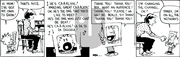 Calvin and Hobbes - Thursday October 4, 1990 Comic Strip