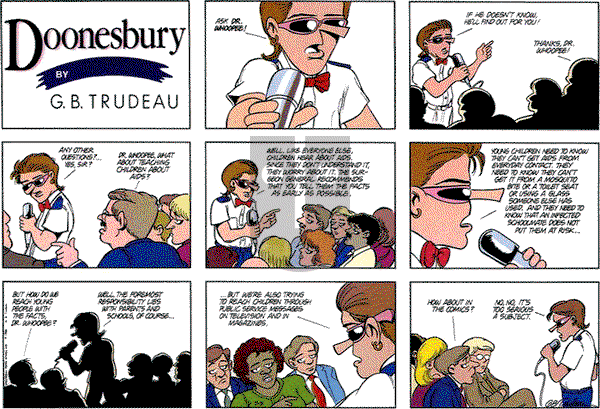 Doonesbury on Sunday July 3, 1988 Comic Strip