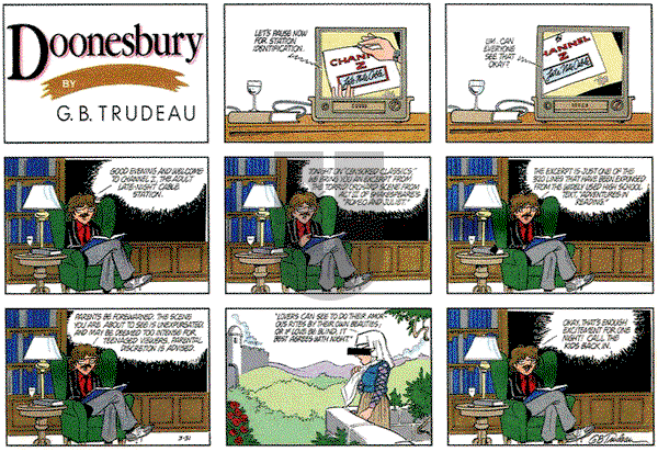 Doonesbury on Sunday March 31, 1985 Comic Strip