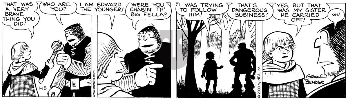 Alley Oop - Thursday January 13, 2000 Comic Strip