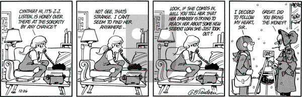 Doonesbury on Friday February 28, 1986 Comic Strip
