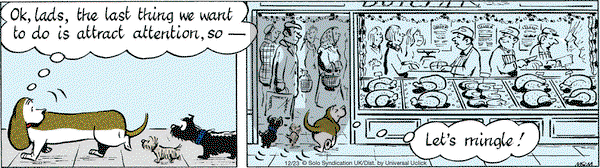 Fred Basset on Friday December 23, 2016 Comic Strip
