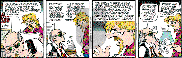 Doonesbury on Monday September 18, 2000 Comic Strip