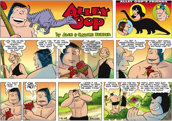 Alley Oop on Sunday January 6, 2008 Comic Strip