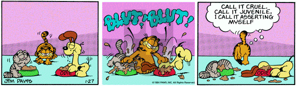 Garfield on Friday January 27, 1984 Comic Strip