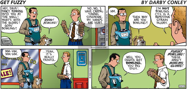 Get Fuzzy on Sunday June 25, 2000 Comic Strip