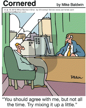 Cornered on Monday November 8, 2010 Comic Strip