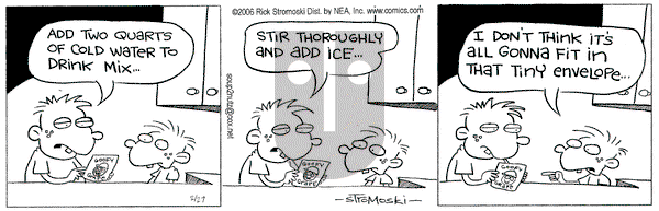 Soup to Nutz - Old on Tuesday February 28, 2006 Comic Strip