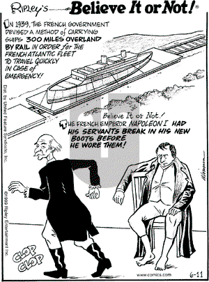 Ripley's Believe It or Not on Friday June 11, 1999 Comic Strip