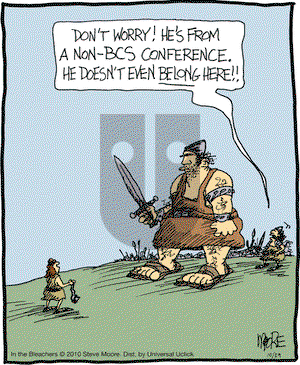 In the Bleachers on Friday October 29, 2010 Comic Strip