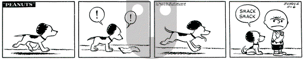 Peanuts on Thursday November 6, 1952 Comic Strip