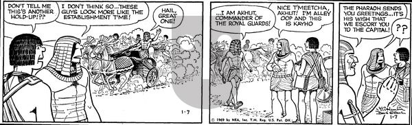 Alley Oop on Tuesday January 7, 1969 Comic Strip