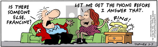 Frank and Ernest - Saturday May 7, 2005 Comic Strip