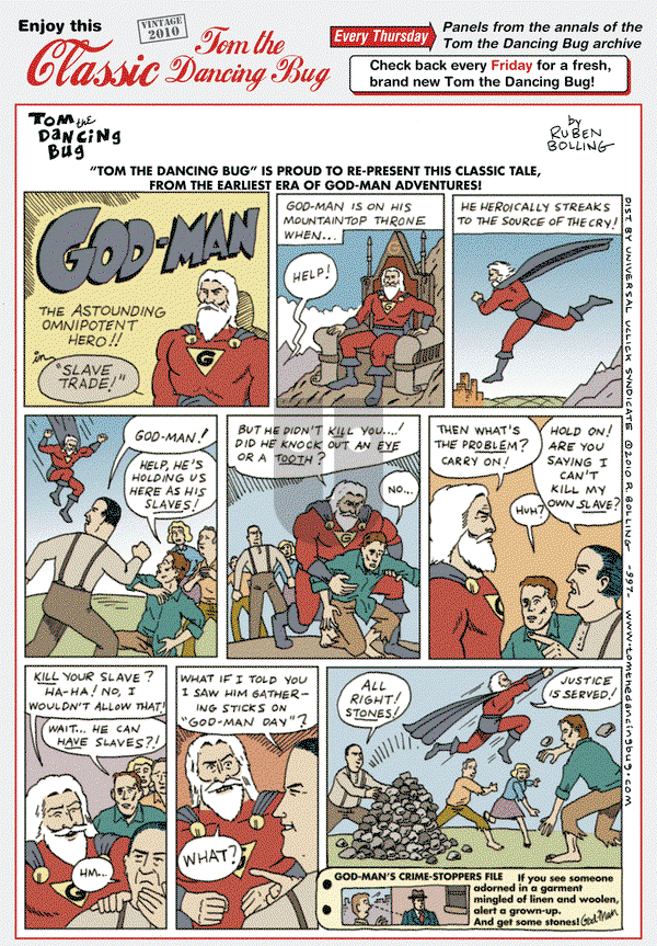 Tom the Dancing Bug on Thursday November 5, 2020 Comic Strip