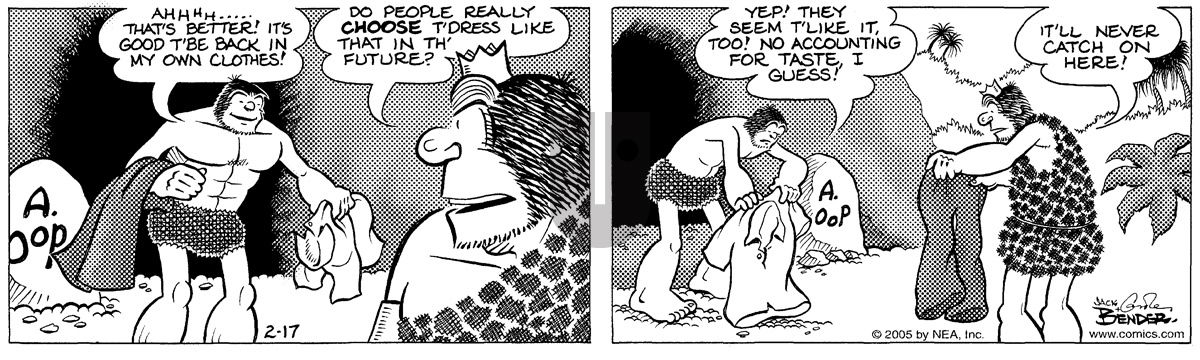 Alley Oop - Thursday February 17, 2005 Comic Strip