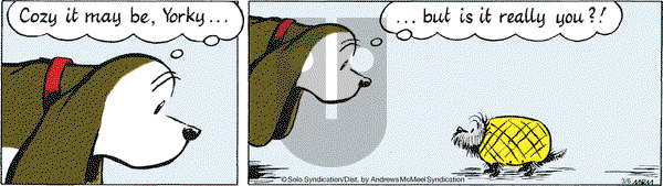 Fred Basset on Monday March 6, 2017 Comic Strip