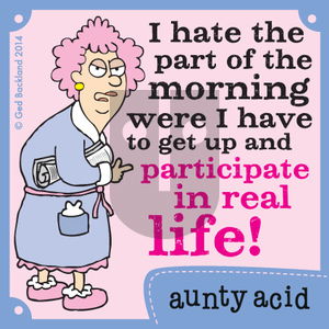 Aunty Acid on Friday September 5, 2014 Comic Strip