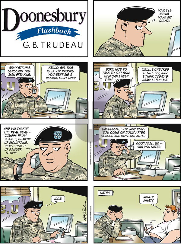 Doonesbury on Sunday July 3, 2011 Comic Strip