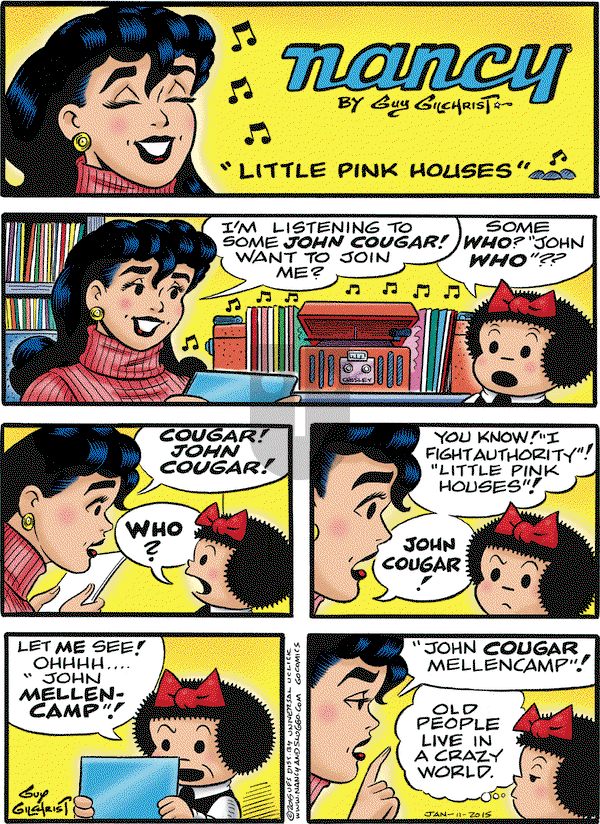Nancy on Saturday January 11, 2014 Comic Strip
