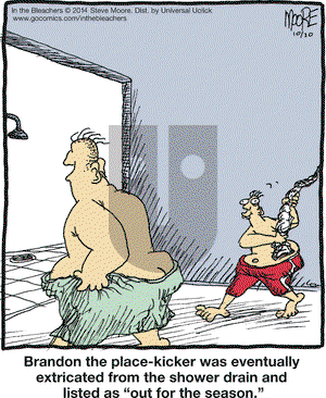 In the Bleachers on Thursday October 30, 2014 Comic Strip