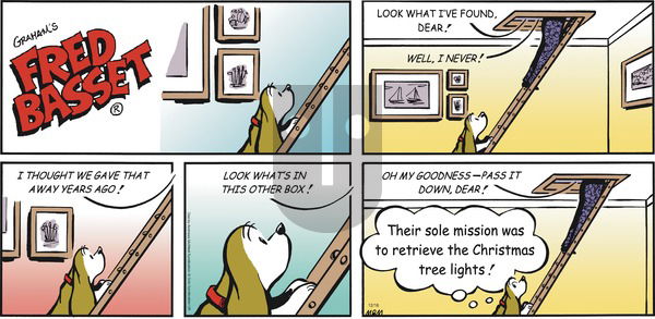 Fred Basset on Sunday December 16, 2018 Comic Strip
