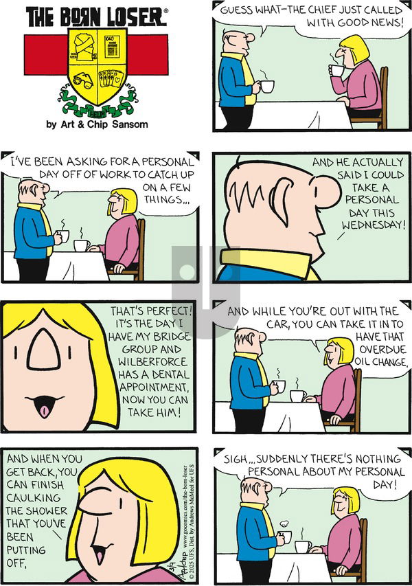 The Born Loser on Sunday March 9, 2025 Comic Strip